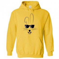 Yellow Easter Bunny Classic Unisex Kids and Adults Pullover Hoodie			 									 									